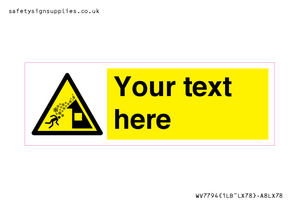 Custom warning roof avalanche